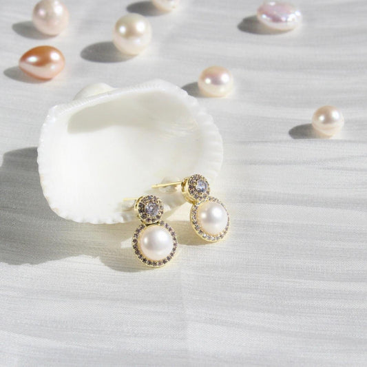 Morgan | Funkelnde Zirkonia & Perlen - JK Jewelry & Accessories