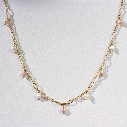 Dania | Wunderschöne Rosa und Weisse Perlen