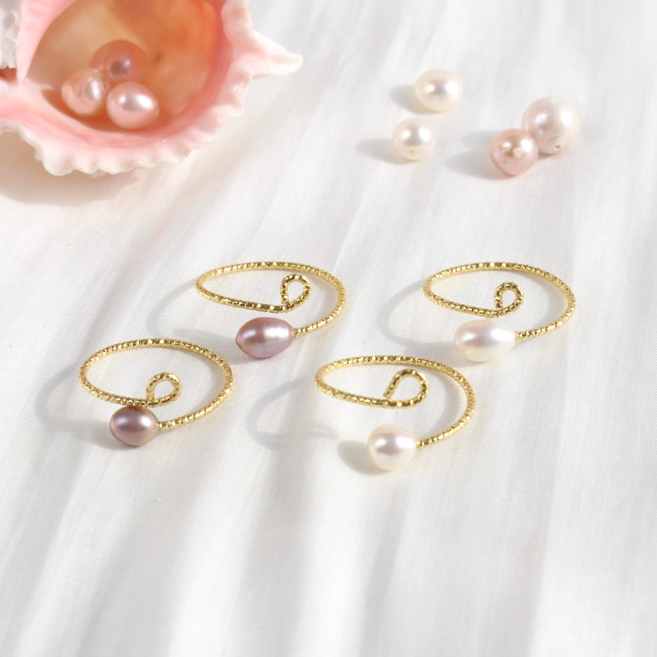 Ailany | Lila/Rosa Einzelperle-Ring