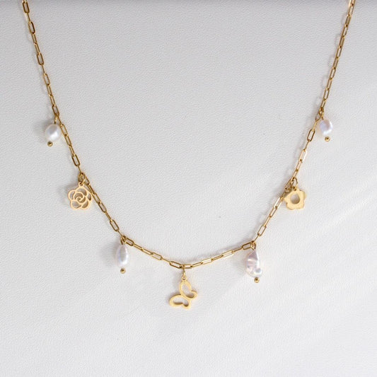 Arely | Schmetterlinge, Blumen treffen Barockperlen - JK Jewelry & Accessories