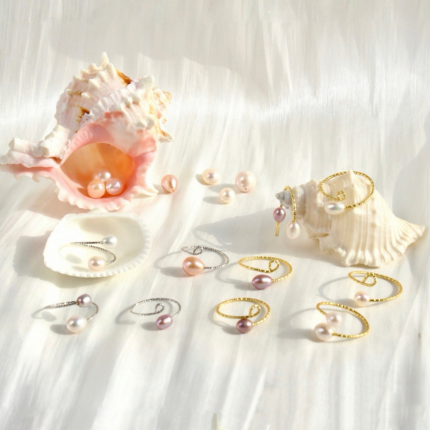 Ailany | Weisser Einzelperle-Ring