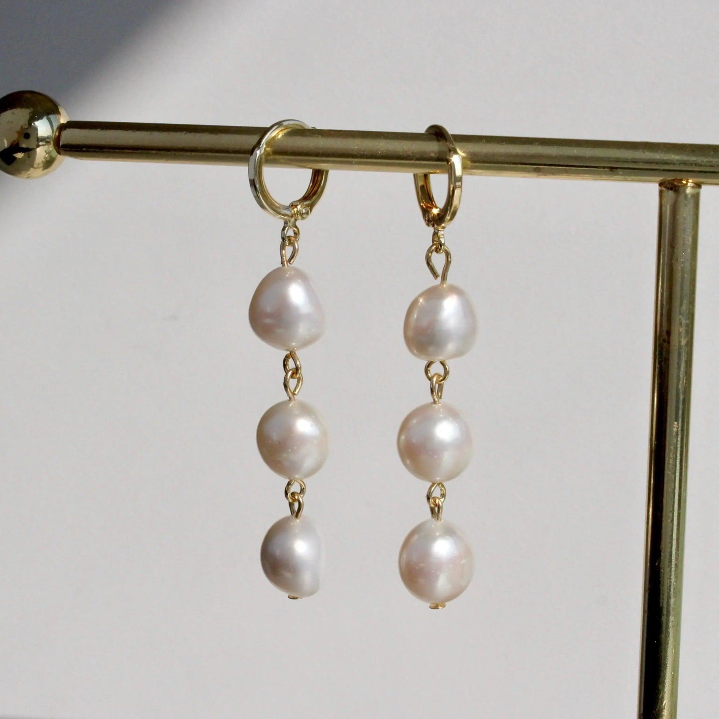 3 Barockperlen Creolen - JK Jewelry & Accessories