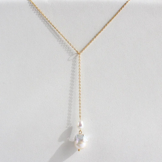 Aylin | Y-Kette mit Barockperle - JK Jewelry & Accessories