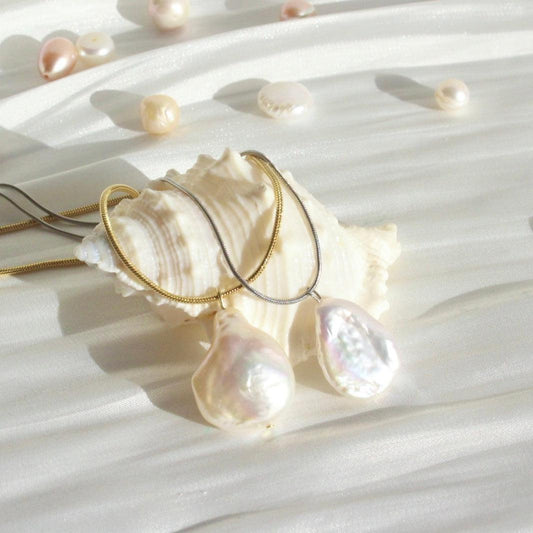 Talia|Tropfenförmige Barockperle - JK Jewelry & Accessories