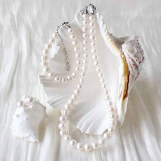 8.5mm Süsswasserperlen Schmuckset - JK Jewelry & Accessories