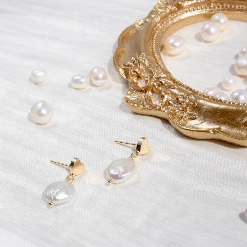 Lillie|Herz mit Knopfperlen - JK Jewelry & Accessories