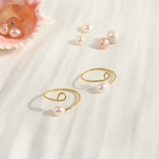 Ailany | Weisser Einzelperle-Ring