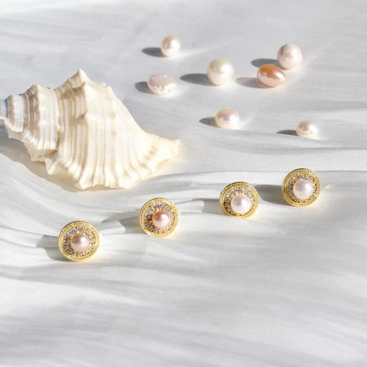 Elle | Vintage Zirkonia Kranz mit Perlen - JK Jewelry & Accessories