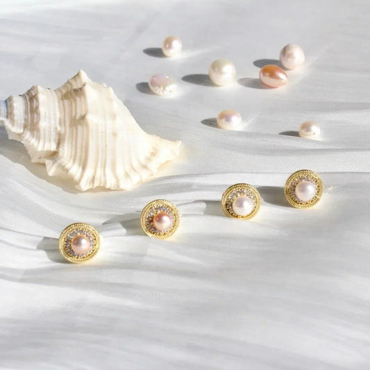 Elle | Vintage Zirkonia Kranz mit Perlen - JK Jewelry & Accessories