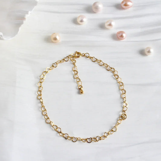 Verbundene Herzen Arm- /Fusskette - JK Jewelry & Accessories