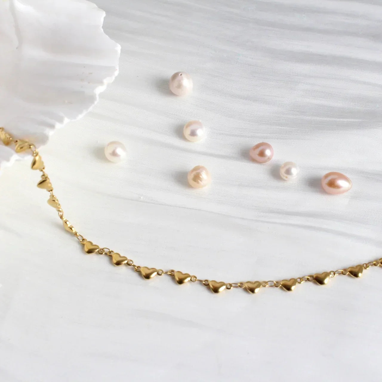 Goldene Herzen Arm-/Fusskette - JK Jewelry & Accessories