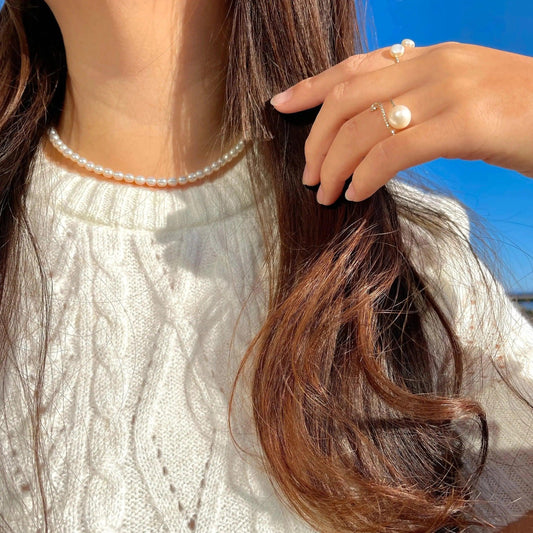 5.5mm Klassische Perlenkette - JK Jewelry & Accessories