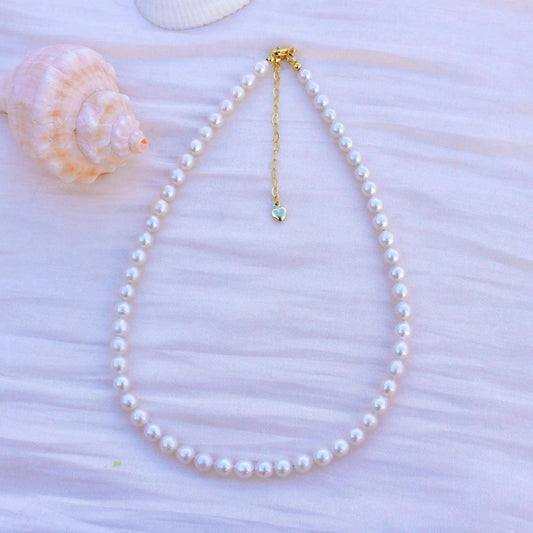 6mm klassische Perlenkette - JK Jewelry & Accessories