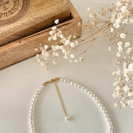 7mm klassische Perlenkette - JK Jewelry & Accessories