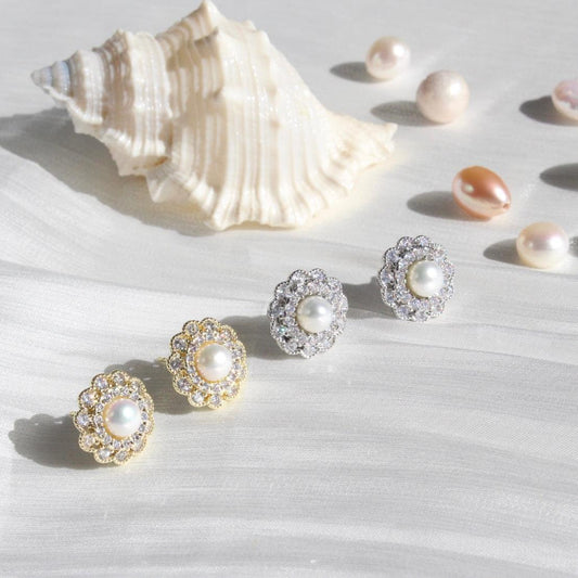 Ryleigh | Glitzernde Zirkonia-Blumen - JK Jewelry & Accessories