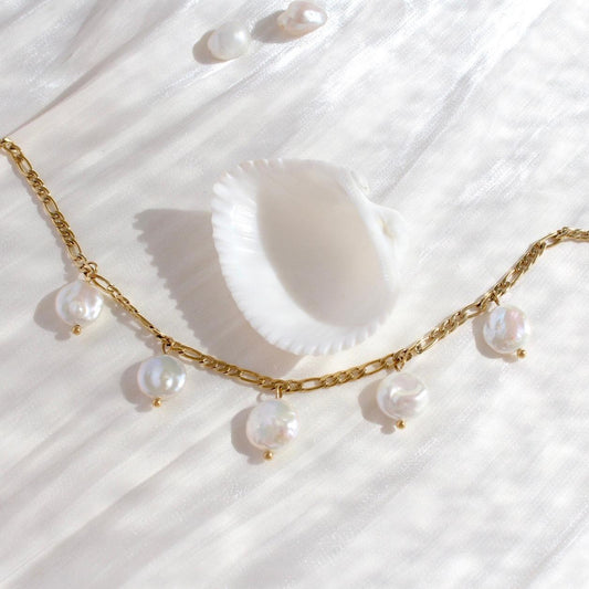 Ainara | Knopfperlen & einzigartige Panzerkette - JK Jewelry & Accessories