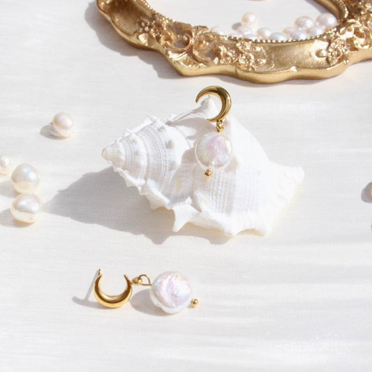 Alivia|Barockperle mit Mond - JK Jewelry & Accessories