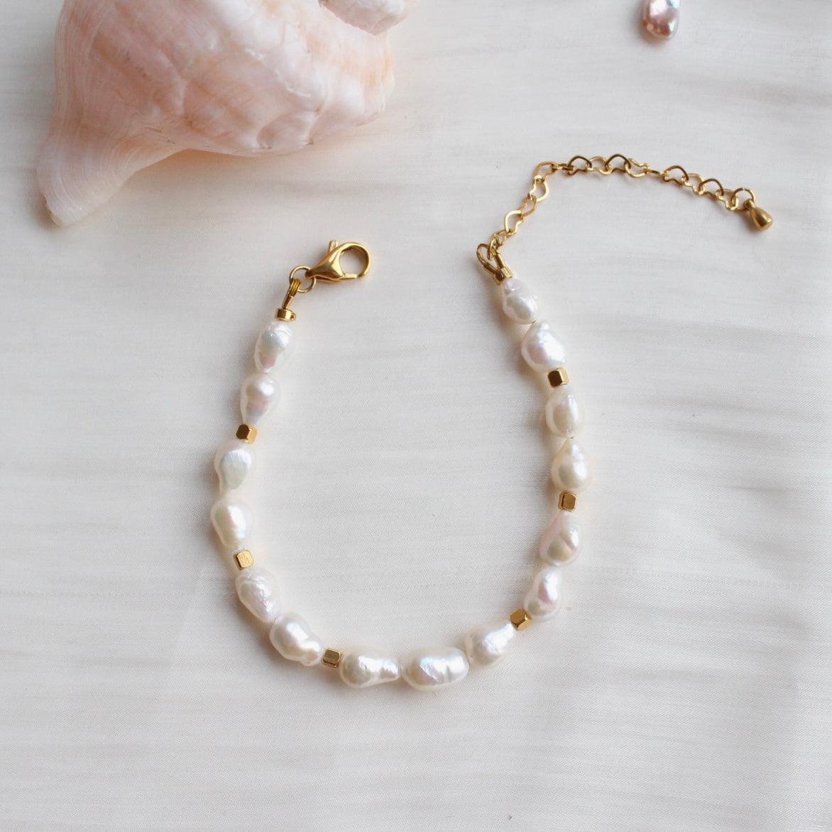 Lola|Einzigartige Barockperlen Armkette - JK Jewelry & Accessories