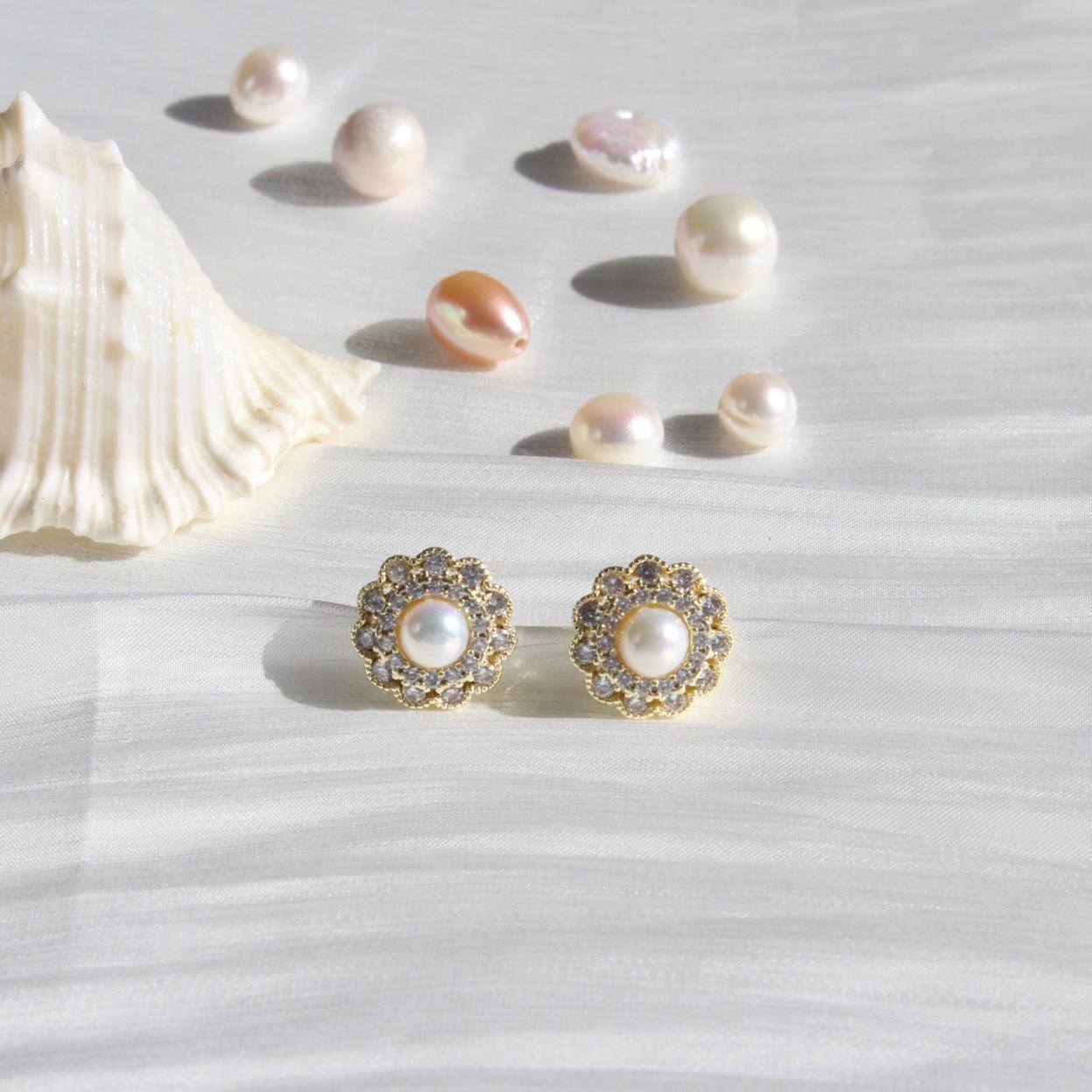 Ryleigh | Glitzernde Zirkonia-Blumen - JK Jewelry & Accessories