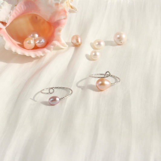 Ailany | Lila/Orange Einzelperle-Ring