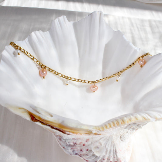 Braelyn | Wunderschöne Orange und Weisse Perlen