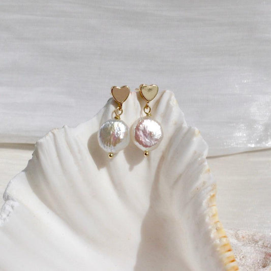 Lillie|Herz mit Knopfperlen - JK Jewelry & Accessories