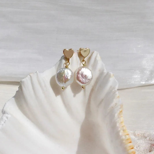 Lillie|Herz mit Knopfperlen - JK Jewelry & Accessories