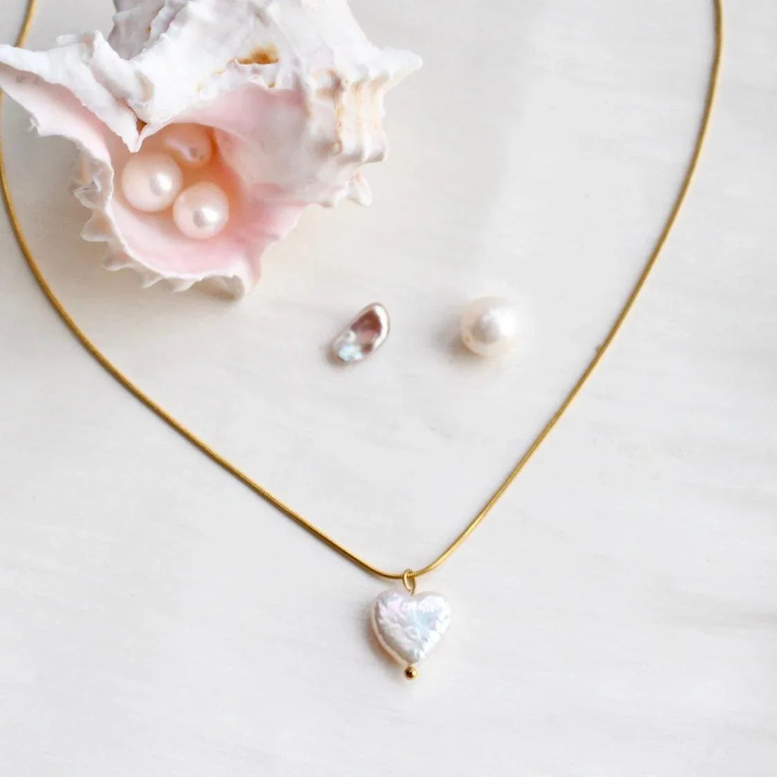 Emilia|Herz Barockperlen Set - JK Jewelry & Accessories