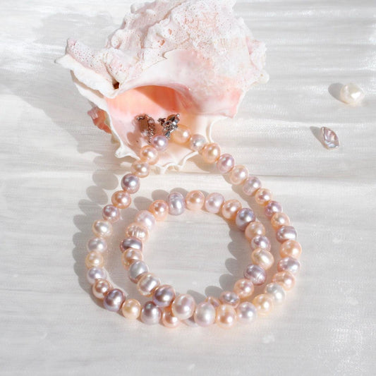 Rachel|Lavendel Sunset Perlenkette - JK Jewelry & Accessories