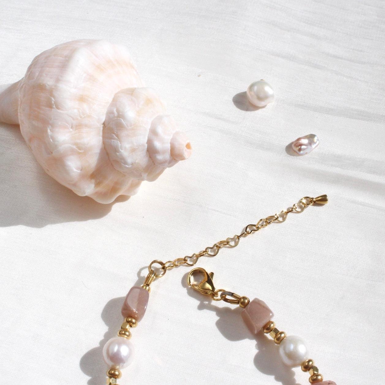 Athena|Sonnenstein & Perlen Armkette - JK Jewelry & Accessories