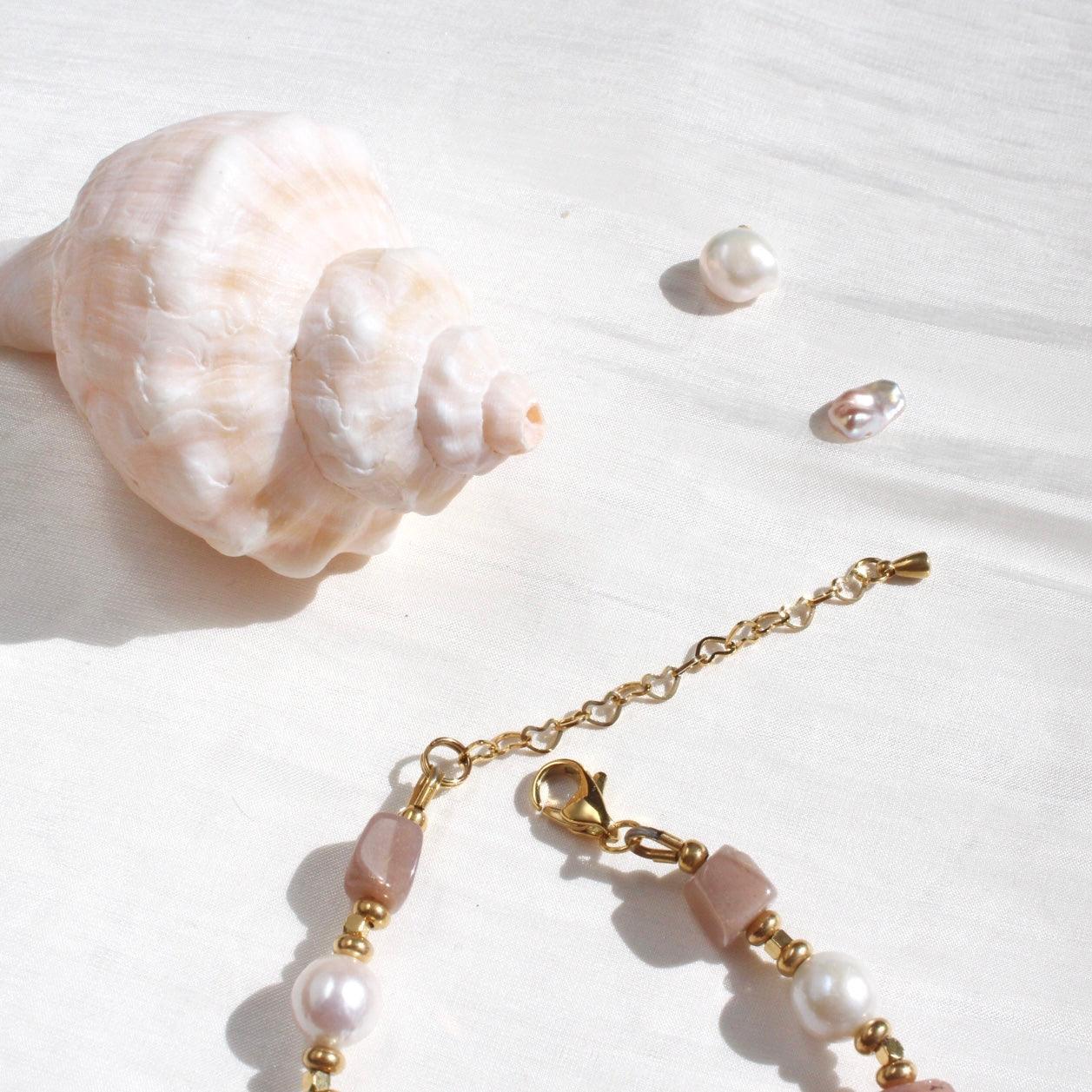 Athena|Sonnenstein & Perlen Armkette - JK Jewelry & Accessories