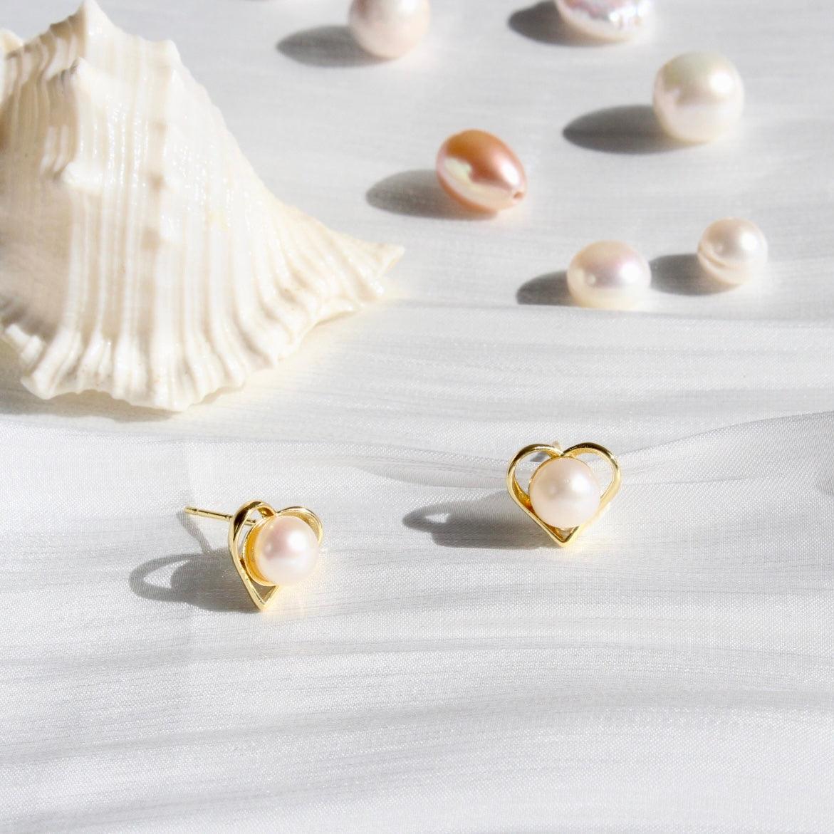 Eloise | Herz mit Perle - JK Jewelry & Accessories