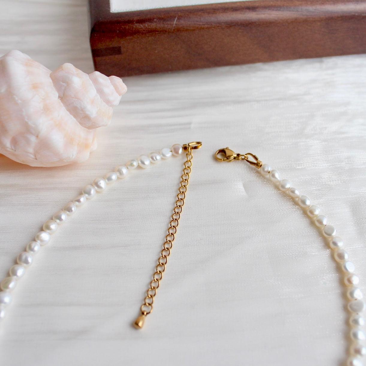 Leslie|5mm Barockperlenkette - JK Jewelry & Accessories