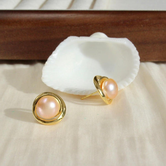 Maya|Goldkreis mit orangen Perlen - JK Jewelry & Accessories