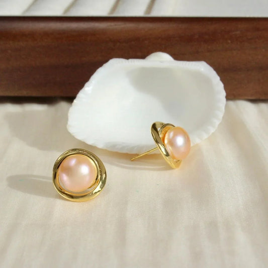 Maya|Goldkreis mit orangen Perlen - JK Jewelry & Accessories
