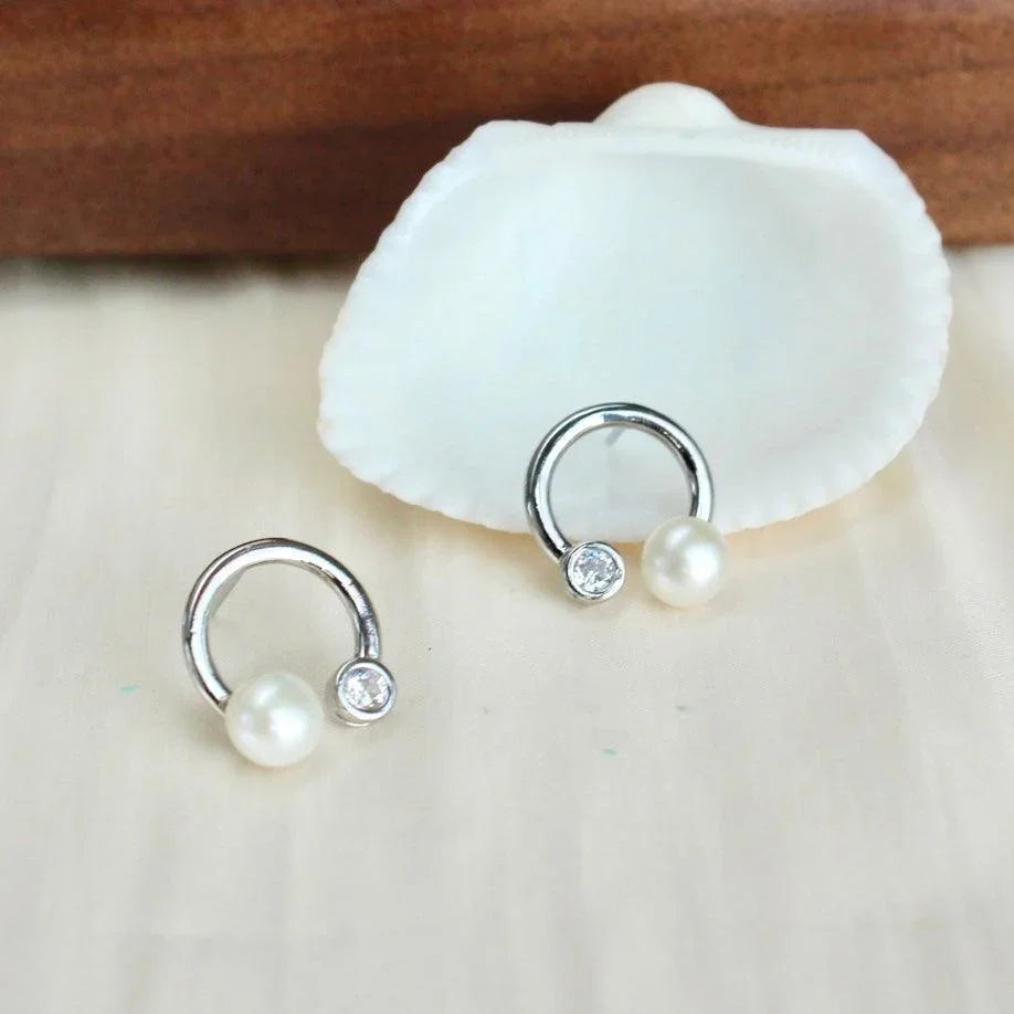 Reina|Goldener Kreis & Perlen - JK Jewelry & Accessories