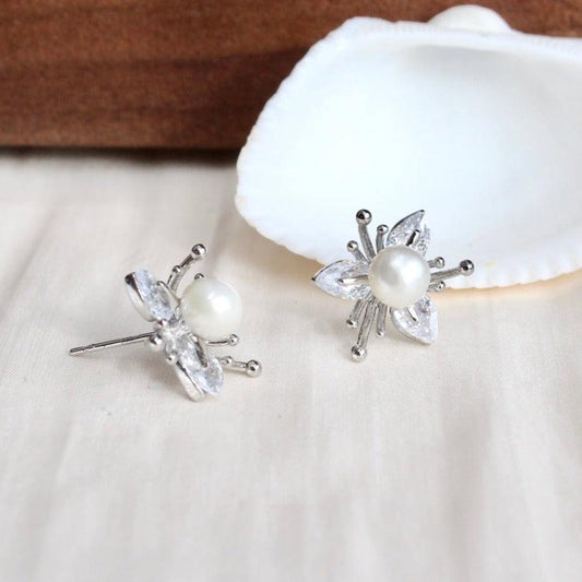 Everly|Blühende Blume mit Perle - JK Jewelry & Accessories