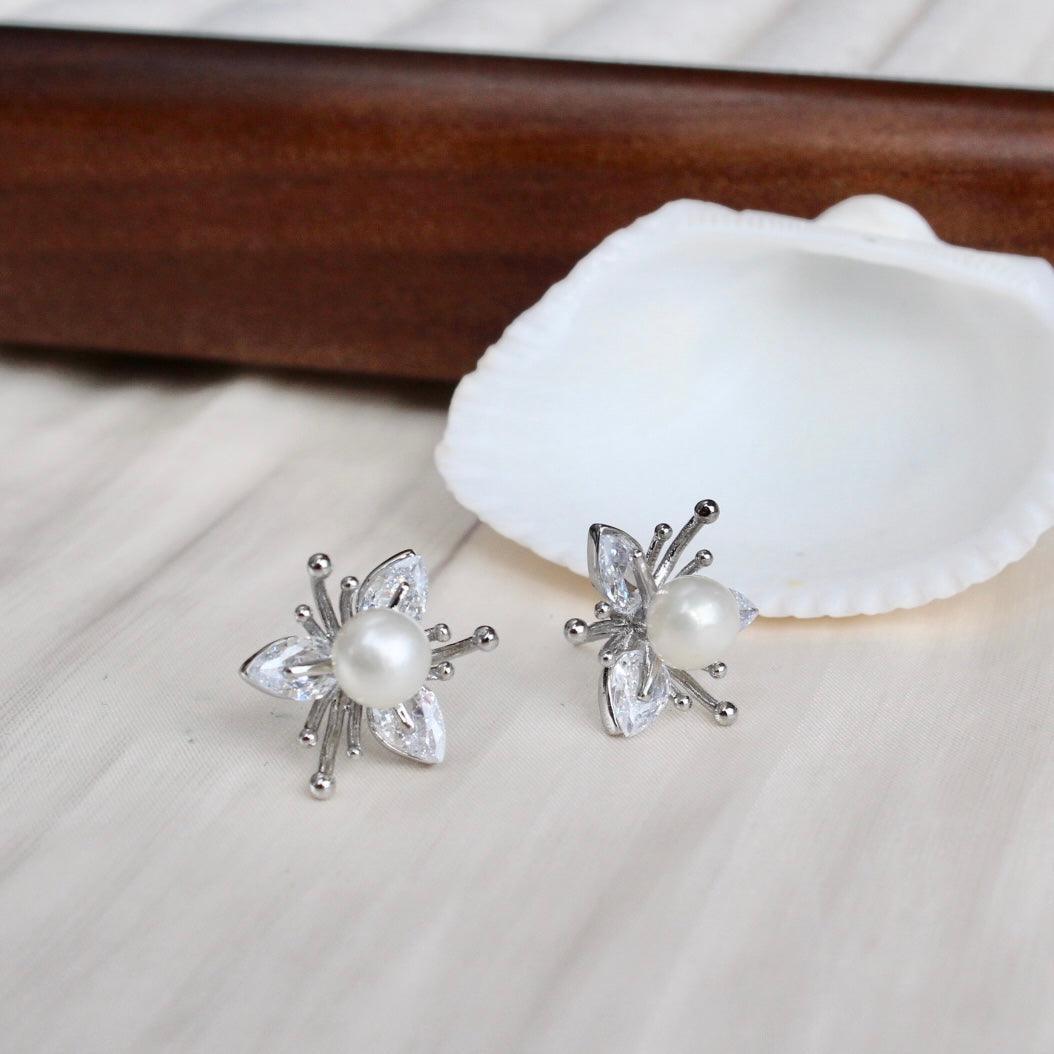 Everly|Blühende Blume mit Perle - JK Jewelry & Accessories