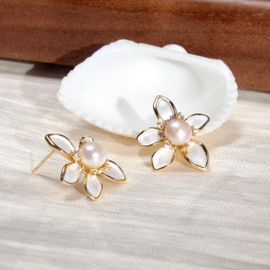 Brielle|Wunderschöne Blume & Perlen - JK Jewelry & Accessories