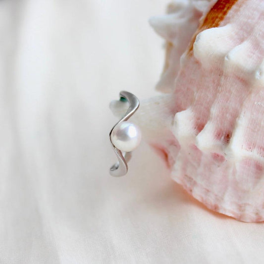 Regana|Perle mit Einzigartiger Welle - JK Jewelry & Accessories