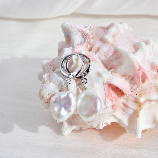 Anais | Klassische Creolen mit Barockperlen - JK Jewelry & Accessories