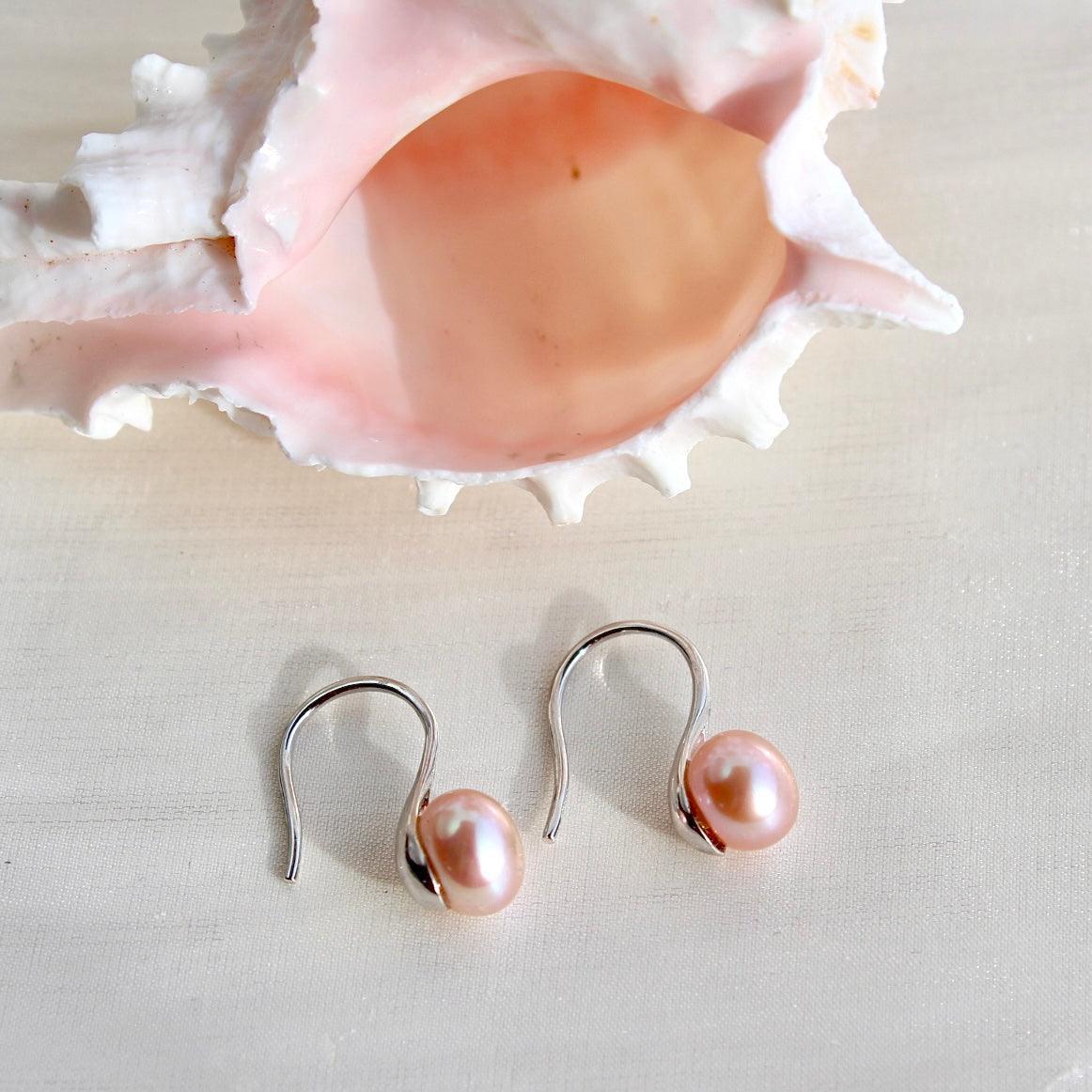 Lara | 7mm Must-Have rosa Perlen - JK Jewelry & Accessories