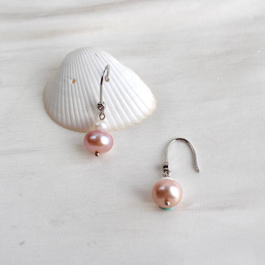 Nova | Rosa trifft weisse Perlen - JK Jewelry & Accessories