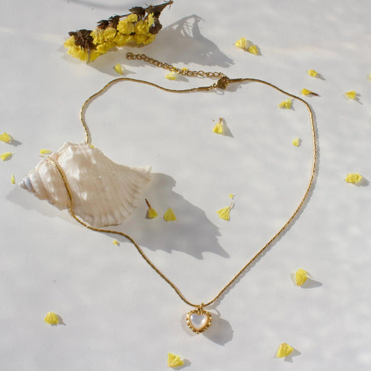 Aileen | Perlmutt-Herz - JK Jewelry & Accessories