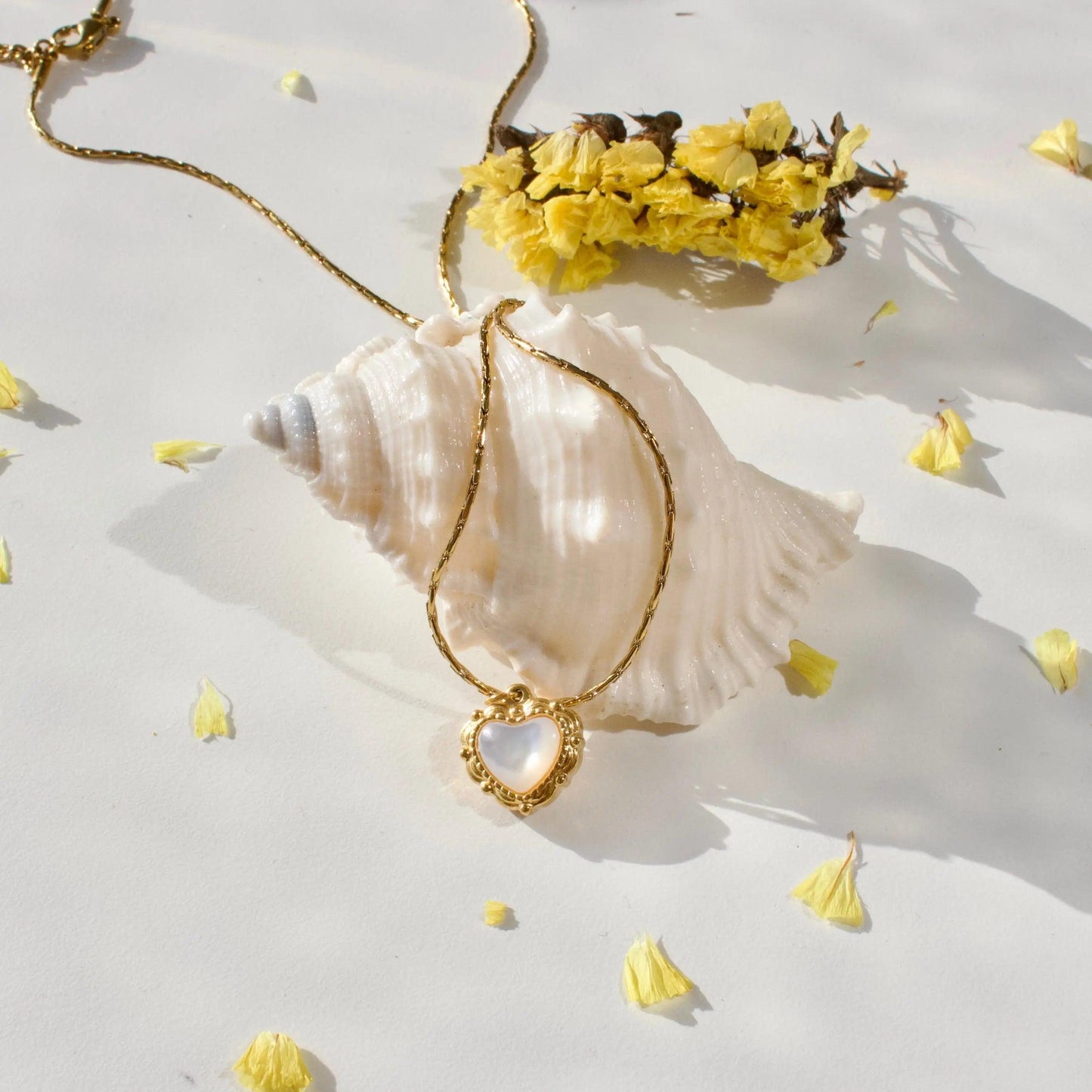 Aileen | Perlmutt-Herz - JK Jewelry & Accessories