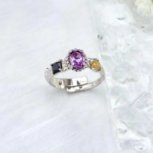 Amethyst, Opal, Schwarzer Spinell - JK Jewelry & Accessories