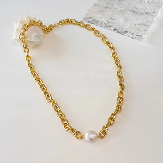 Barockperle & Rundankerkette - JK Jewelry & Accessories