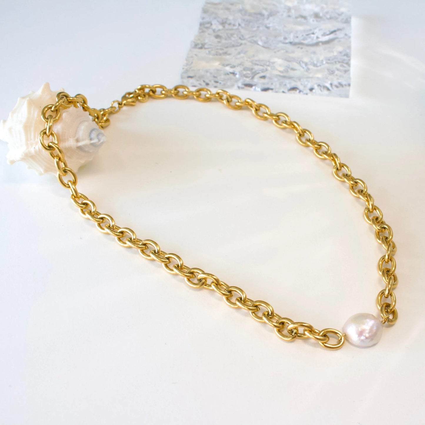 Barockperle & Rundankerkette - JK Jewelry & Accessories