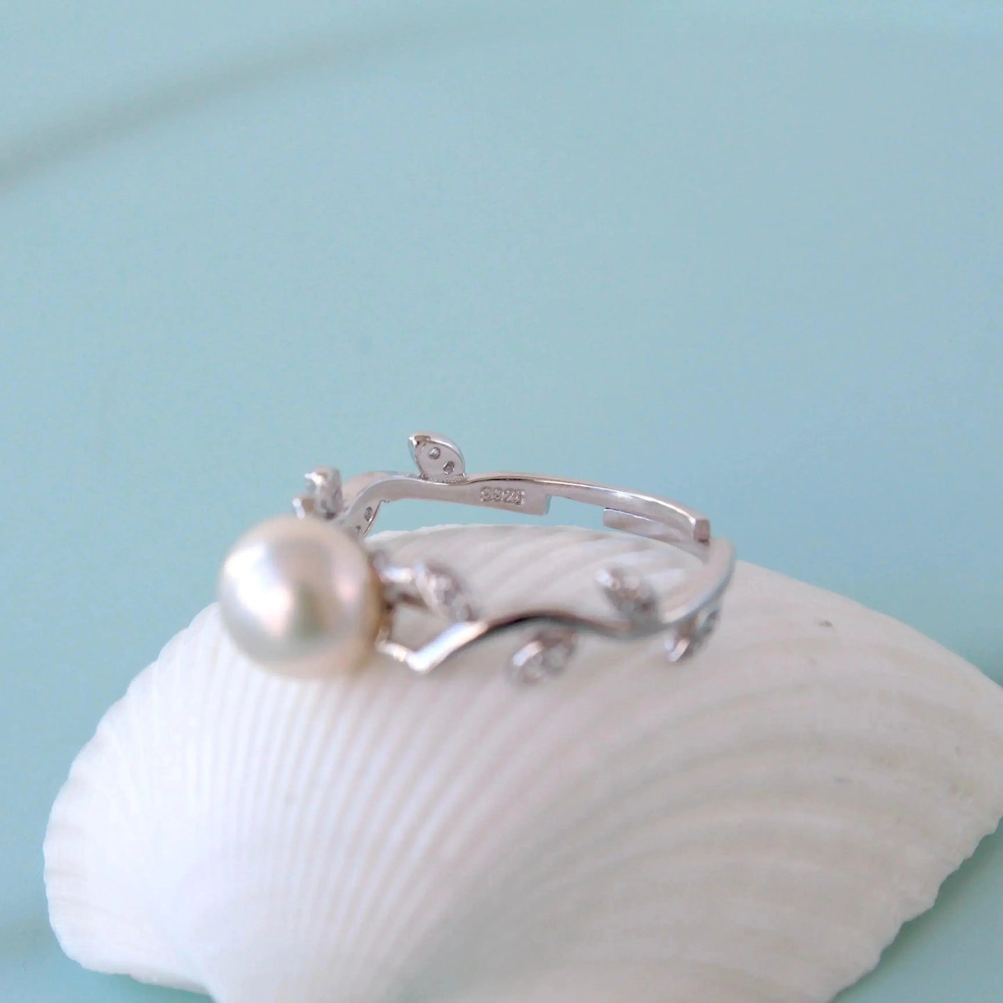 Blätter mit Perle - JK Jewelry & Accessories