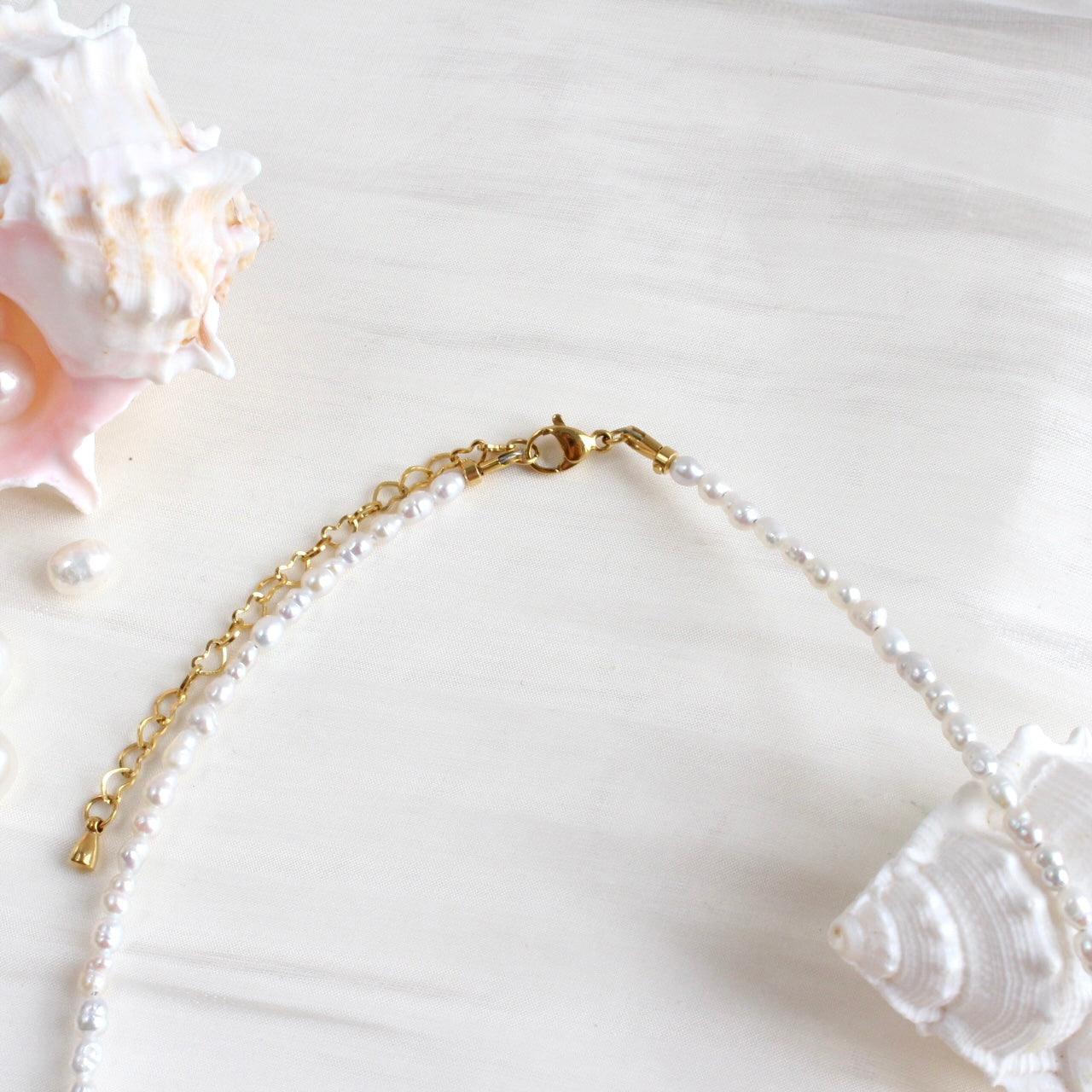 Clara | Barockperle & Klassische 3mm Perlenkette - JK Jewelry & Accessories